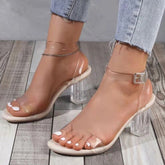 Doing Me – Transparente Pumps mit Keilabsatz